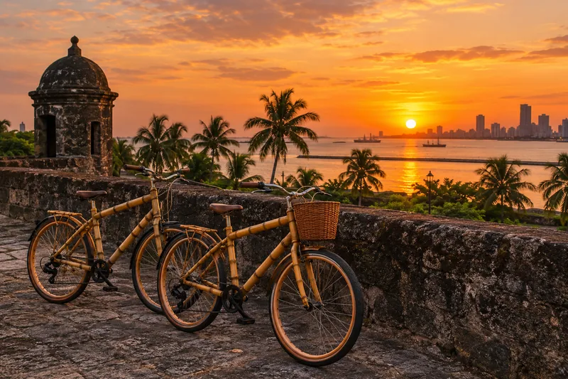 Bambusfahrrad-Tour bei Sonnenuntergang in Intramuros